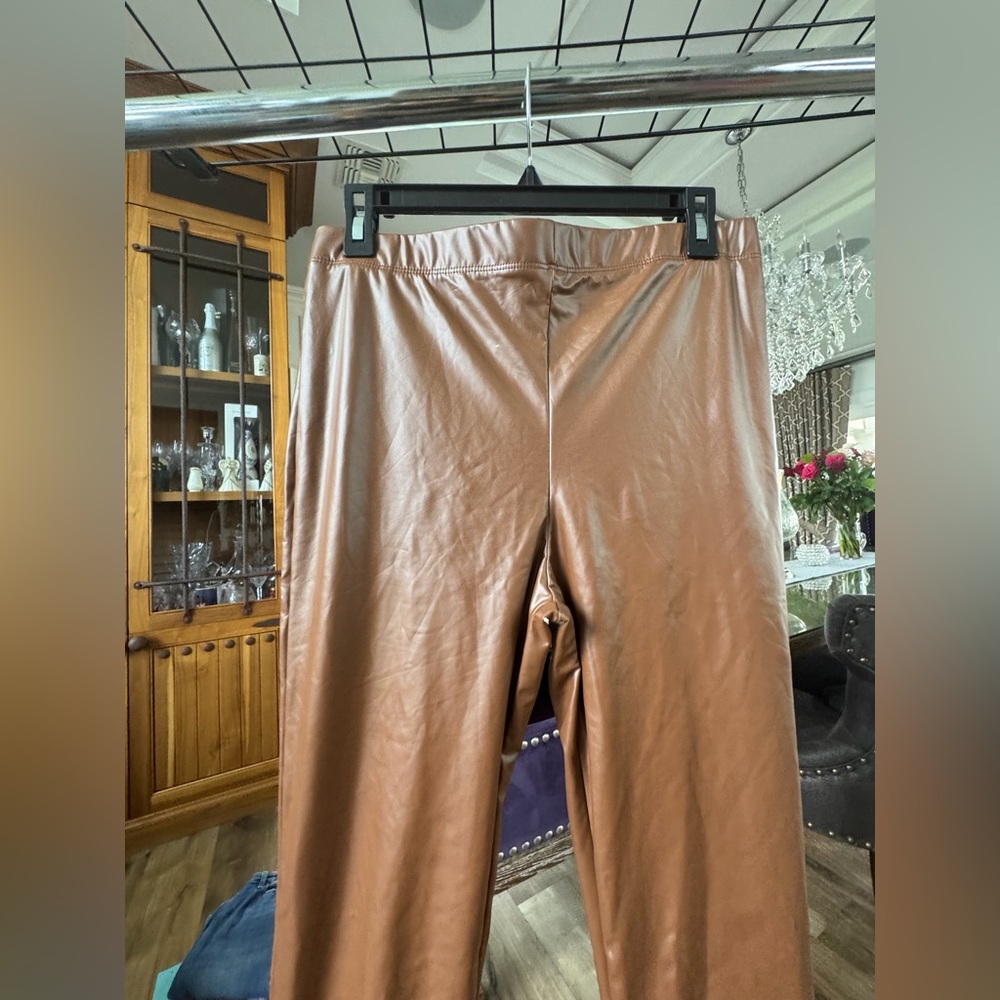 Fashion nova Brown leather pants